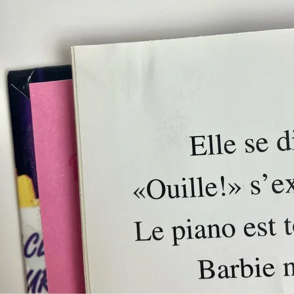 90s Vintage Barbie French Childrens Book Livre français Spectacle 1999 Mattel - Picture 9 of 9